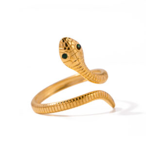 Titanium Steel Snake Ring