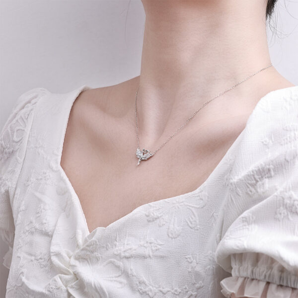 Swan Pendant Necklace - Image 2